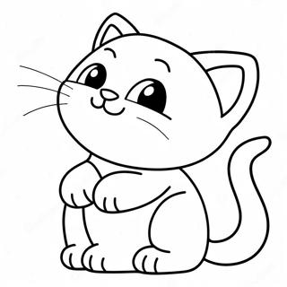 Playful Kitten Coloring Page 2171-782