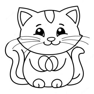 Playful Kitten Coloring Page 2171-783