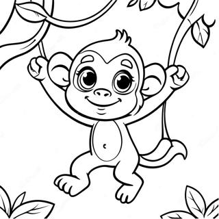 Monkey Coloring Pages