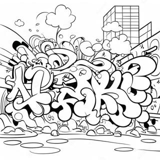 Graffiti Coloring Pages