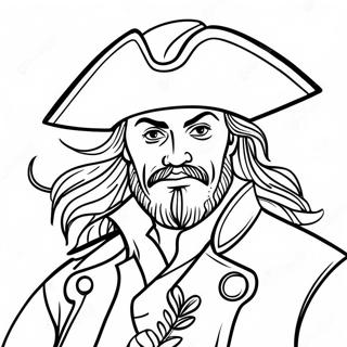 Fearless Pirate Captain Coloring Page 22577 4927
