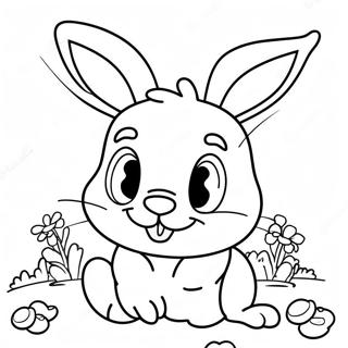 Colorful Disney Easter Bunny Coloring Page 22665-4942