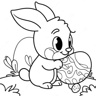 Colorful Disney Easter Bunny Coloring Page 22665-4943