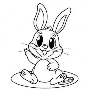 Colorful Disney Easter Bunny Coloring Page 22665-4944