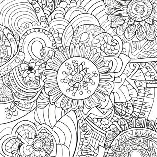 Colorful Geometric Patterns Coloring Page 22746-4964