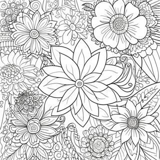 Intricate Floral Patterns Coloring Page 22747-4966