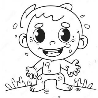 Zombie Coloring Pages