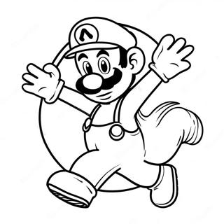 Luigi In A Green Outfit Coloring Page 23135-5046