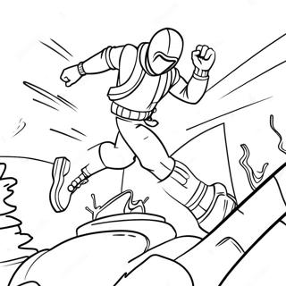 Fortnite Character Jumping In Action Coloring Page 2352-1970