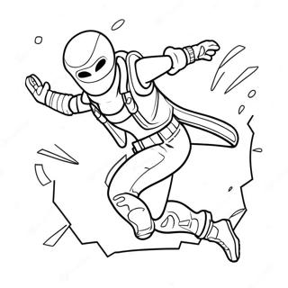 Fortnite Character Jumping In Action Coloring Page 2352-1972