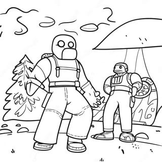 Fortnite Battle Royale Scene Coloring Page 2353-638