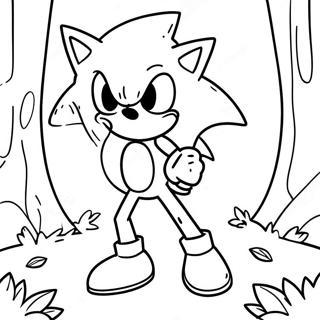 Sonic Exe In A Dark Forest Coloring Page 23887-5209