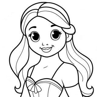 Adorable Disney Princess Coloring Page 24168-5263