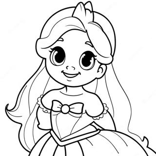 Adorable Disney Princess Coloring Page 24168-5264