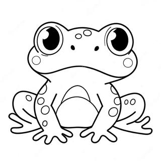 Adorable Toad With Big Eyes Coloring Page 24261-5297
