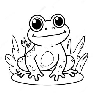 Adorable Toad With Big Eyes Coloring Page 24261-5298