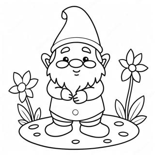 Gnome Coloring Pages