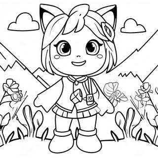 Aphmau In Adventure Outfit Coloring Page 24722-5390