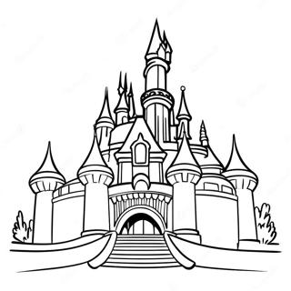 Magical Disneyland Castle Coloring Page 24810-5404