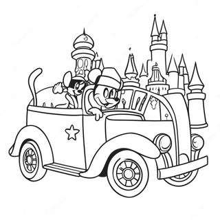 Colorful Disneyland Parade Coloring Page 24812-5410