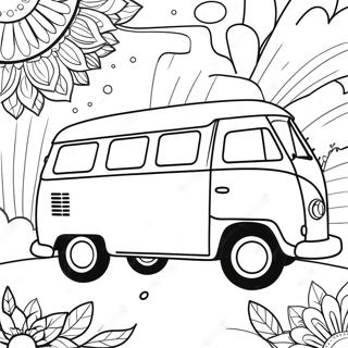 Hippie Coloring Pages