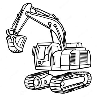 Excavator Coloring Pages