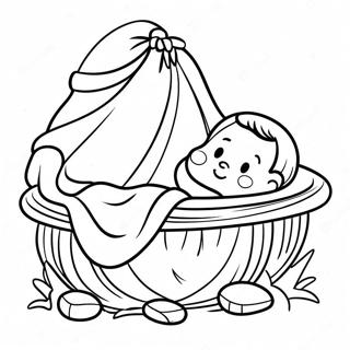 Baby Jesus In The Manger Coloring Page 25339-5521