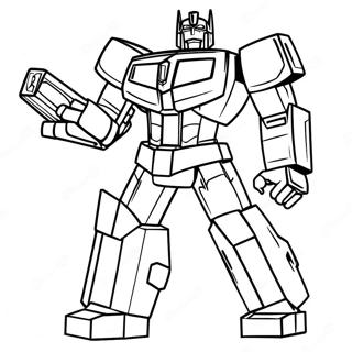 Optimus Prime With Energon Cube Coloring Page 25431-5547