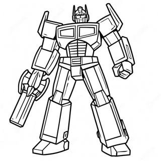 Optimus Prime Transforming Coloring Page 25432 5550
