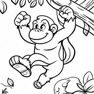 Donkey Kong Coloring Pages