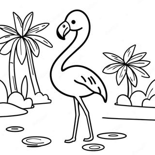 Flamingo Coloring Pages