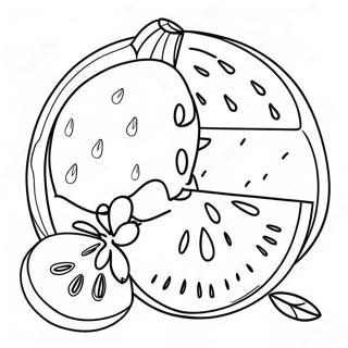 Watermelon Coloring Pages