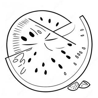 Juicy Watermelon Slices Coloring Page 26162-5702