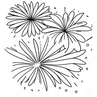 Patriotic Fireworks Coloring Page 26250-5722