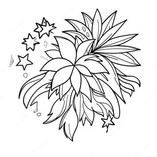 Patriotic Fireworks Coloring Page 26250-5723