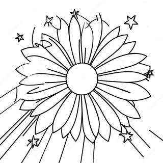 Patriotic Fireworks Coloring Page 26250-5724