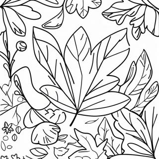 Leaf Coloring Pages