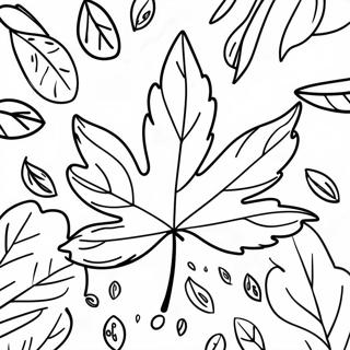 Vibrant Autumn Leaf Coloring Page 26335-5742