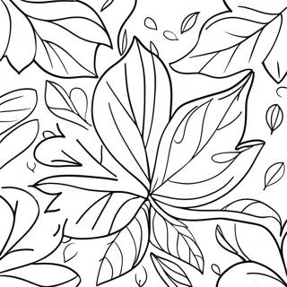 Vibrant Autumn Leaf Coloring Page 26335-5744