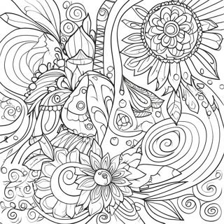 Bold Shapes And Colors Abstract Coloring Page 26437 5769