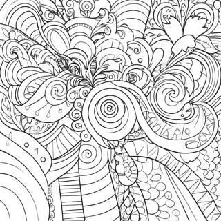 Bold Shapes And Colors Abstract Coloring Page 26437 5772