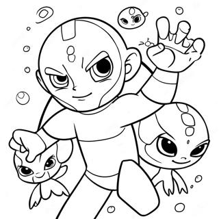 Ben 10 Alien Transformation Coloring Page 26525-5786