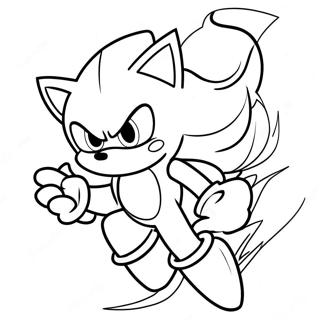 Super Sonic Speed Coloring Page 2656-2537