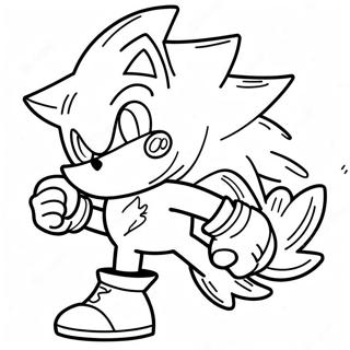 Super Sonic Speed Coloring Page 2656-2538