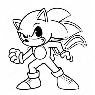 Super Sonic Speed Coloring Page 2656-2540