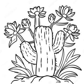 Cactus Coloring Pages