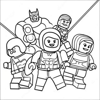 Lego Avengers Team Coloring Page 26717-5824