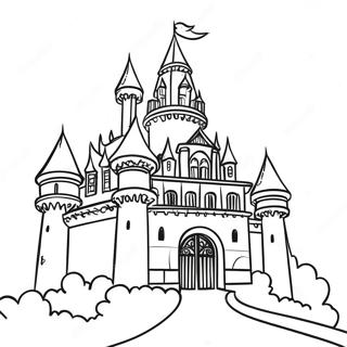 Majestic Castle Coloring Page 26807-5842