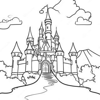 Majestic Castle Coloring Page 26807-5844