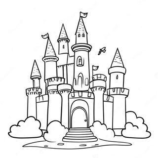 Fairytale Castle Coloring Page 26808-5845